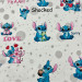 Ранфорс N- №11371 LOVE Стіч фон білий