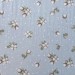 Фланель WH - № 30094 /32 Цветок хлопка фон голубой