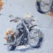 Поплин WH № 30822 /V44 - БАЙК - голубой