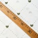 Ранфорс N - № 2409 \ 2 Сердечный ритм зеленый фон белый