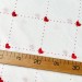 Ранфорс N - №2409 \ 13 Сердечный ритм красный фон белый