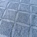 Махра купон жаккард РОМБ джинс - 50 см х 90 см (лицо)